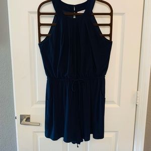Women's Navy Short Jumpsuit